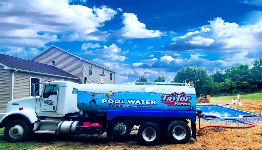 Water Truck Delivering Water | Residential Water | Taylor Farms Water Hauling | Eastern Panhandle WV