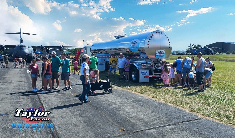 Large event with water truck providing water | Commercial Water Delivery | Taylor Farms Water Hauling | Eastern Panhandle WV