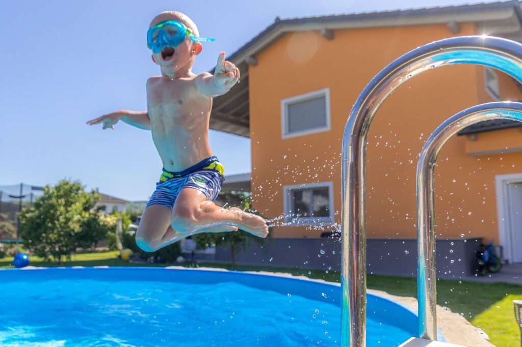 jumping into pool Inwood WV